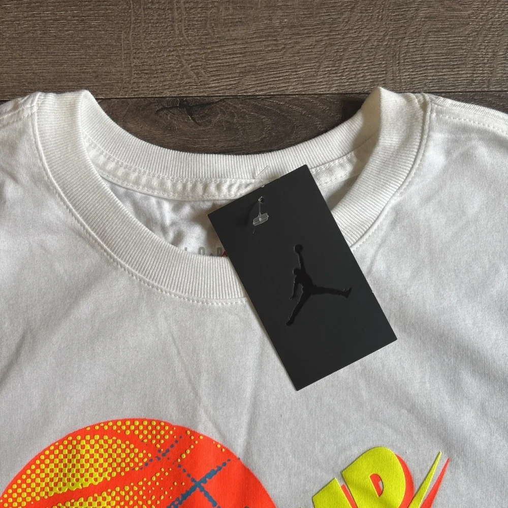 Nike Jordan Jumpman T Shirt Men's Medium Basketball Crewneck White Retro NWT